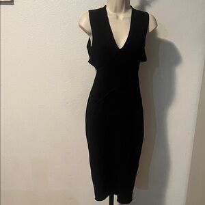 Rehab Black Midi Dress w/ open lower back